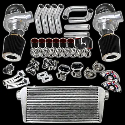 Super Power Twin Turbo Kit For Ford Mustang Gt Svt V8 4.0l 4.6l 5.l V8 V10 Gt500 • $999.95