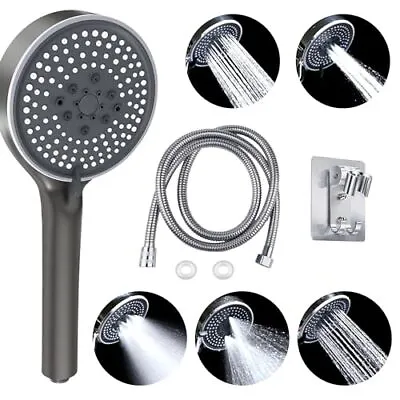 Multi-Function Massage Jet Luxury Bathroom Shower Head Handheld Wand W/59  Hose • $11.79