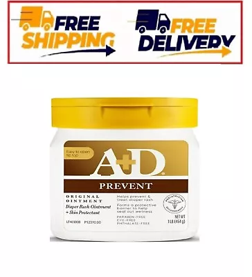 A+D Original Diaper Rash Ointment 1lb Tub All Skin Types • $18.50