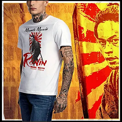 Samurai T-Shirt Deadly Warrior With Sword Bushido Code Japanese Steel Miyamoto • $19.99