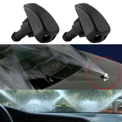 2Pcs/set Car Front Windshield Water Spray Wiper Nozzle Accessories Universal US • $5.49
