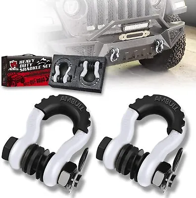 Off Road Jeep Tow Hooks Heavy Duty 3/4 Inch D Ring Shackle Bumper Mounted Truck • $42.69