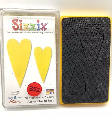 #352 Sizzix Hearts Primitive Die 38-0158 Provo Craft Ellison • $4