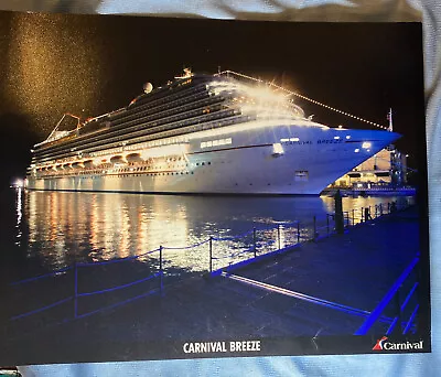 Carnival Breeze 8x10 Picture Vintage 2012 Carnival Cruise Line  • $17