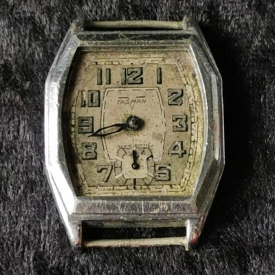 £29.99 • Buy 1920s Tasman Mens Sub-Dial Tank Watch, Nickle Chrome Case, For Restoration
