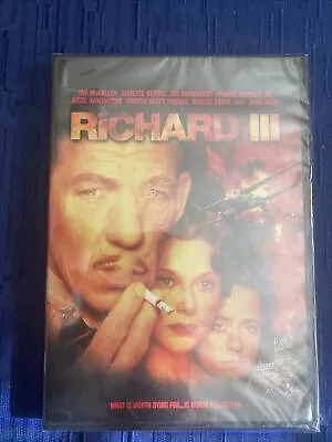 Richard III Dvd 2021/Ian McKellen/ Annette Bening / Robert Downey/1995 • $3