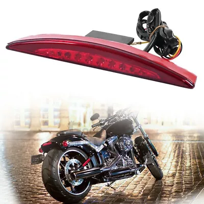 12V LED Motorcycle Rear Fender Edge Brake Tail Light For Harley Breakout Bobber • $28.63