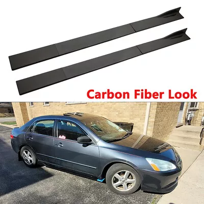 For Honda Accord Civic 86.6  Side Skirt Extension Rocker Panel Body Lip Splitter • £90.59