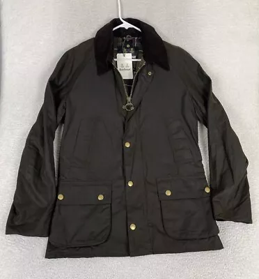 NWT Barbour Ashby Wax Coated Jacket Waxed Olive Coat Sz S Men’s MWX0339OL71 • $294.88