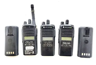 Lot Of 3 - Motorola Cp185 Aah03rdf8aa7an Two Way Radio - For Parts/as Is • $140