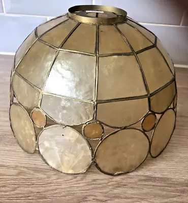 Vintage Capiz Shell Lamp Light Shade • £14.99