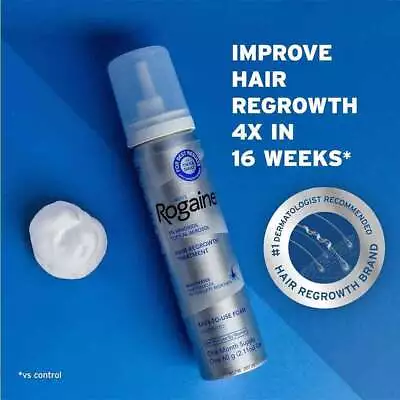 1/3Pcs Men's Hair Loss & Hair Growth Rogaine Extra Strength Scalp 3-Months Foam • £13.38