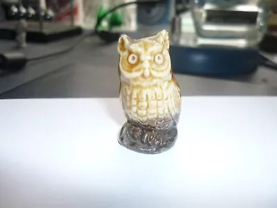 Wade Whimsies Vintage Owl Red Rose Tea Figurine 1972/84 Set2-14 • £7