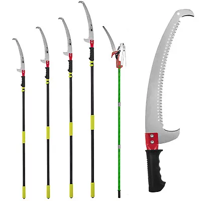 VEVOR Telescopic Tree Pruner Detachable Lopper Branch Pruning Saw Steel Trimmer • £66.83