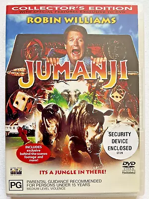 JUMANJI  (1995) - Robin Williams - Collectors Edition DVD Region 4 PAL Australia • $8.25