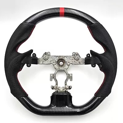 REVESOL Hydro Carbon Fiber Black FLAT Steering Wheel For 08-15 INFINITI G37 NEW • $269