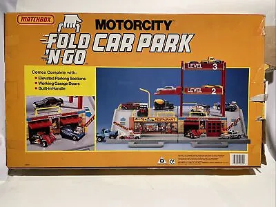 Matchbox Motorcity Car Park - Fold-N-Go 50640 Vintage 1990 • $50