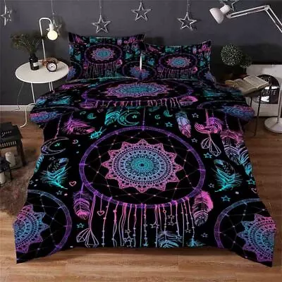 Network Connection 3D Printing Duvet Quilt Doona Covers Pillow Case Bedding Sets • £104.84