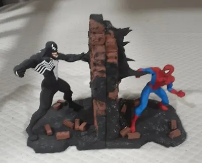Spiderman Vs Venom Bookends 473 Bowen Statue Creative License Marvel Comics • $849.22