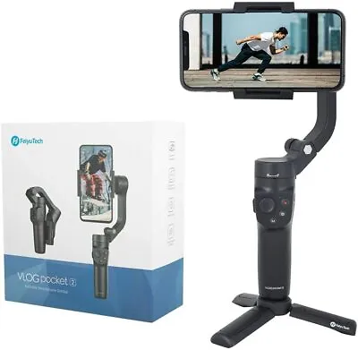 【Refurbished】 Feiyu VLOG Pocket-2 Smartphone IPhone Gimbal Foldable Tripod • $32.72