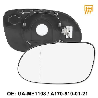 Mirror Glass Replacement Heated W/ Backing Left Side LH For Mercedes-Benz CLK55 • $16.99