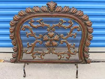 Vintage Fire Place Mantle Cover Copper Like Art Deco Decoration Surround • $499.99