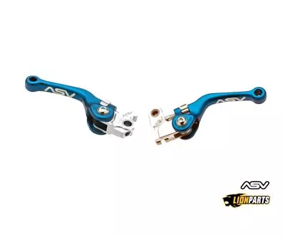 ASV Blue Off-Road Shorty Brake And Clutch Lever For KTM 350 XCF-W 2014-2020 • $240