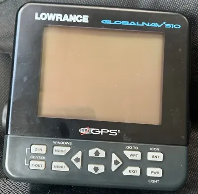 Lowrance Globalnav 310 Boat Marine 15V 12-Channel Navigator Display GPS Receiver • $49.99