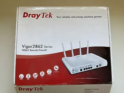 Draytek Vigor 2862 ADSL/VDSL2 Firewall Router - White • £30