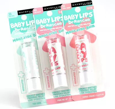 Maybelline Baby Lips Dr Rescue Medicated Lip Balm - Various Shades/quantities • $3.81