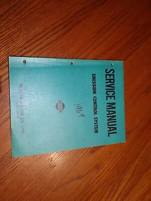 OE Factory 1969 DATSUN#20701 L16U20R16 Service/Emission Manual Nissan MotorsCo • $51.99