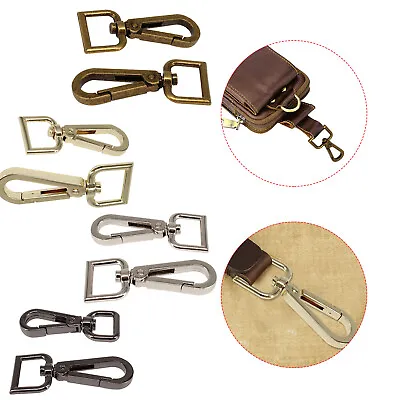 £4.69 • Buy Swivel Lobster Trigger Clasps With D Ring Keyring Hook For Keychain Bag