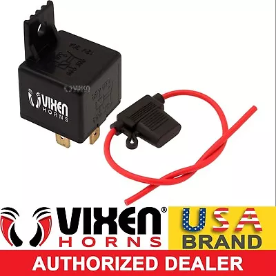 Train/air Horn Compressor Kit 4-pin 12v Relay W/30a Line Waterproof Fuse Vxk9501 • $10.78