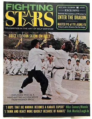 Fighting Stars Magazine October 1973 First Issue Enter The Dragon Bruce Lee • $149