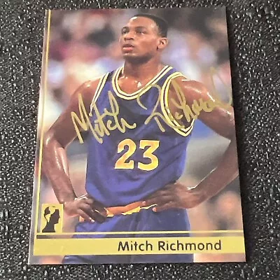 Mitch Richmond Signed Golden State Warriors Sacramento Kings 93 Auto HOF Gold 23 • $2.74