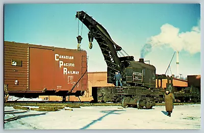 Chippewa Falls Wisconsin - Soo Line's Steam Crane # W2 - Vintage Postcard • $4.49