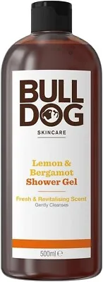 Bulldog Skincare Lemon & Bergamot Shower Gel For Men Body Wash Cleanser 500 Ml • £6.85