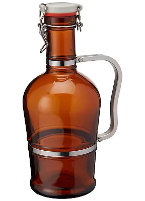 2 Liter Growler With Metal Handle- Amber • $39.69
