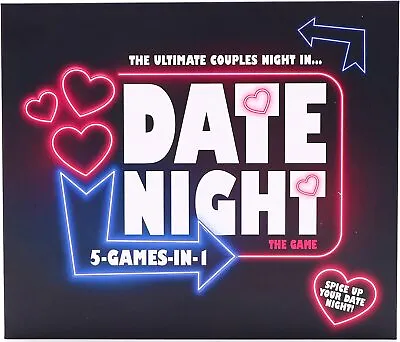 Date Night The Game - The Ultimate Couples Night In 5 Games In 1 - Hilarious & R • £19.99