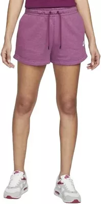 Nike Women's Club Fleece Shorts M Purple NWT CH2158-610 SF High Rise MSRP $40 • $7.99