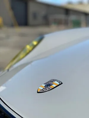 $129 • Buy Fits Porsche Hood Recondition Crest Custom Color Hand-painted Hood Emblem