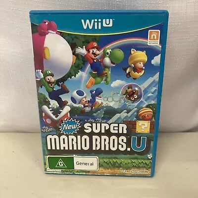 New Super Mario Bros Nintendo Wii U Video Game PAL Free Postage. • $25.95