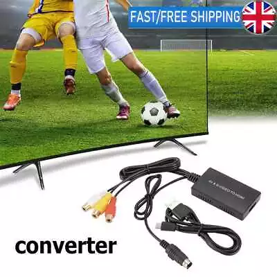 RCA AV S-Video To HDMI-compatible Converter Audio Video Adapter For DVD HDTV STB • £11.89