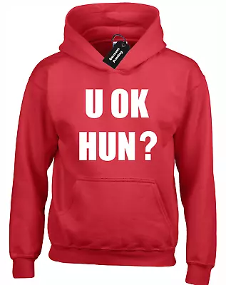 U Ok Hun Hoody Hoodie Funny Joke Fashion Sarcasm Meme Novelty Slogan Love Top • £16.99