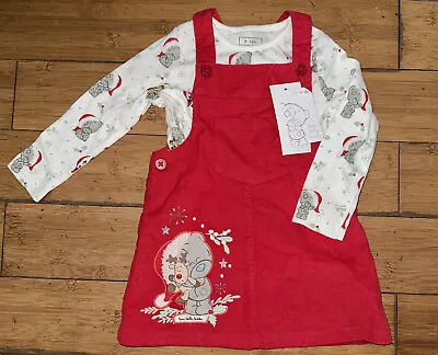 Christmas Tiny Tatty Teddy Me To You Bear Dress Top  9-12 Months Bnwt • $18.94