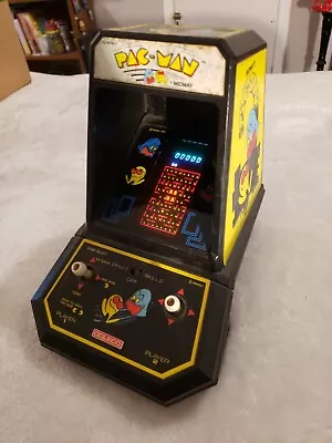 Vintage 1981 Midway Coleco Pac-Man Tabletop Mini Arcade Game Head To Head WORKS • $59.99