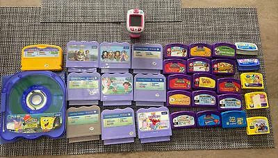 $47.99 • Buy Lot VTech V.Smile Leappad Learning System Video Games Cartridges+watch See Pic