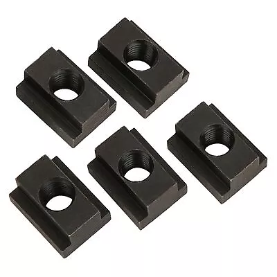 5x Black Oxide Finish T Slot Nuts M12 Threads Into T Slots In Machine Tool • $12.29