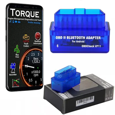 For Android & Windows Bluetooth OBD2 Scanner Car Diagnostic Tool Code Reader • $10.44