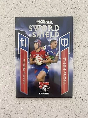 2024 NRL Traders Kalyn Ponga & Tyson Frizell Sword And Shield Teams SST #17  • $1.25